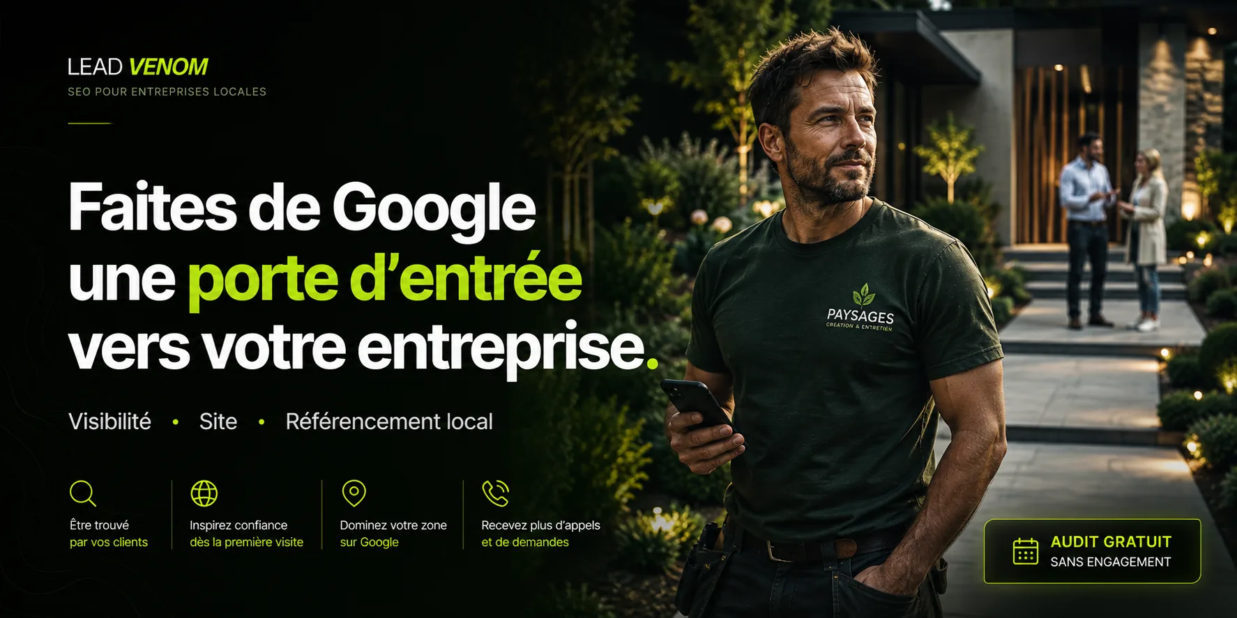 Travail sur la visibilité web d’une entreprise locale